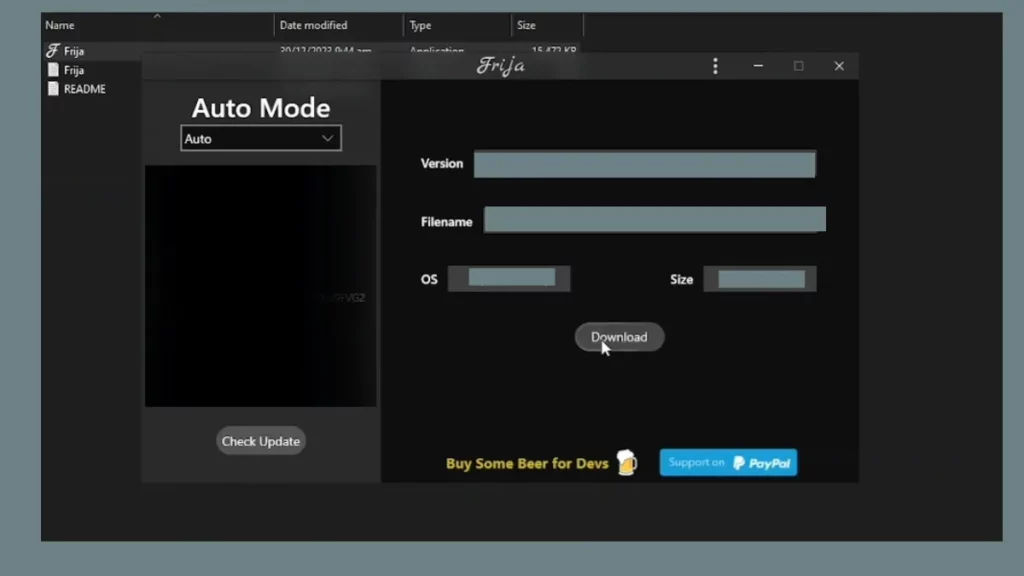 Frija Auto Detect Device And Latest Firmware