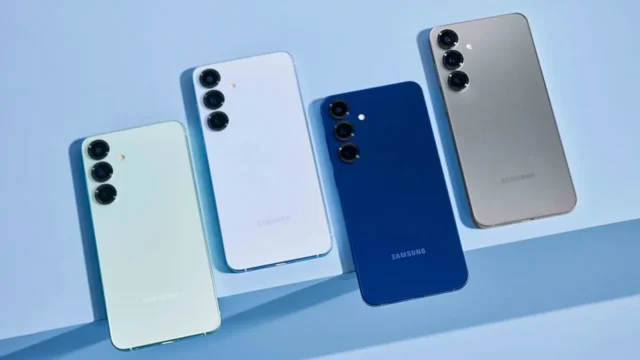 Samsung Galaxy S25 series in four colors