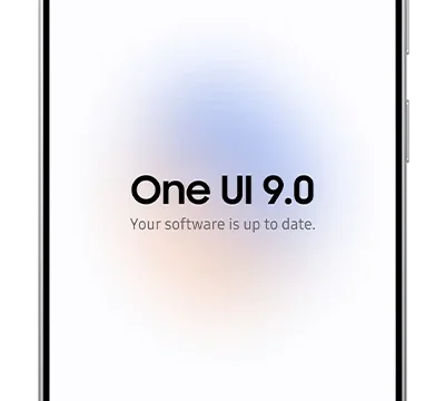 Galaxy phone on One UI 9.0 showing your software is up to date